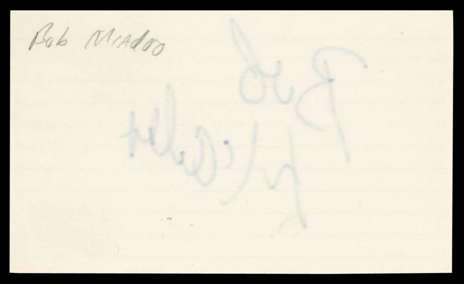 76ers Bob McAdoo Authentic Signed 3x5 Index Card Autographed BAS #BT03529
