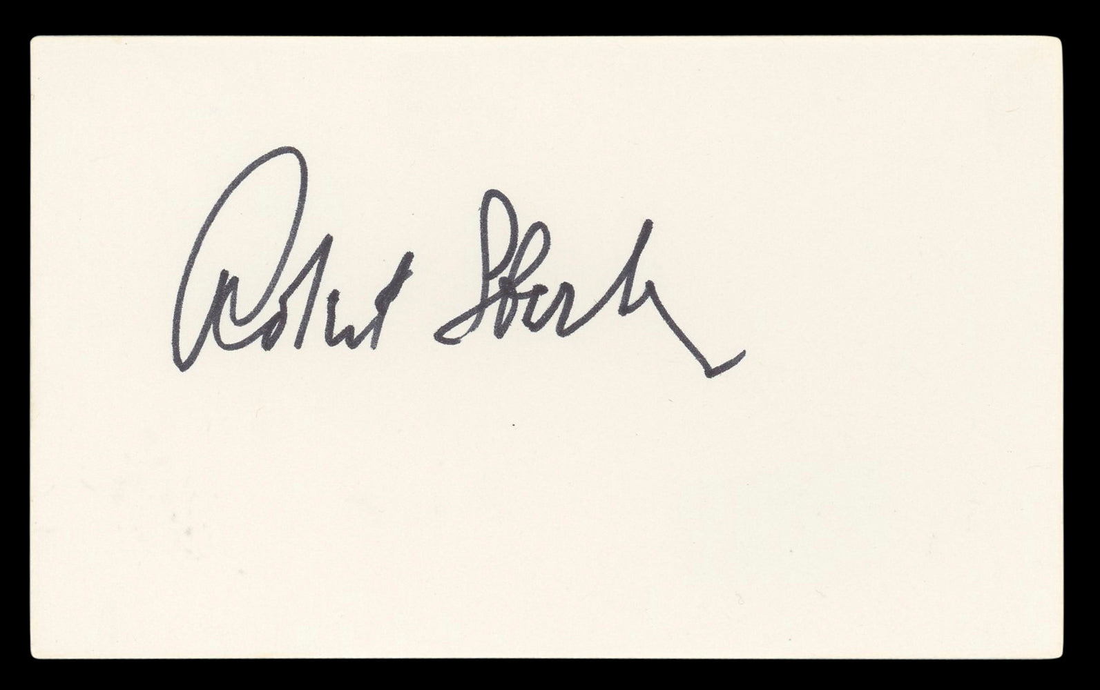 Robert Sterling Roughshod Authentic Signed 3x5 Index Card BAS #BL96888