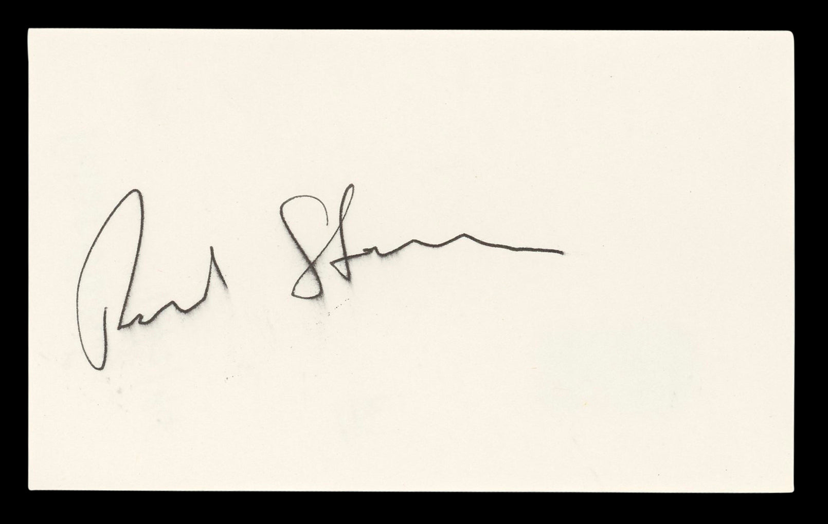 Robert Sterling Roughshod Authentic Signed 3x5 Index Card BAS #BL96889