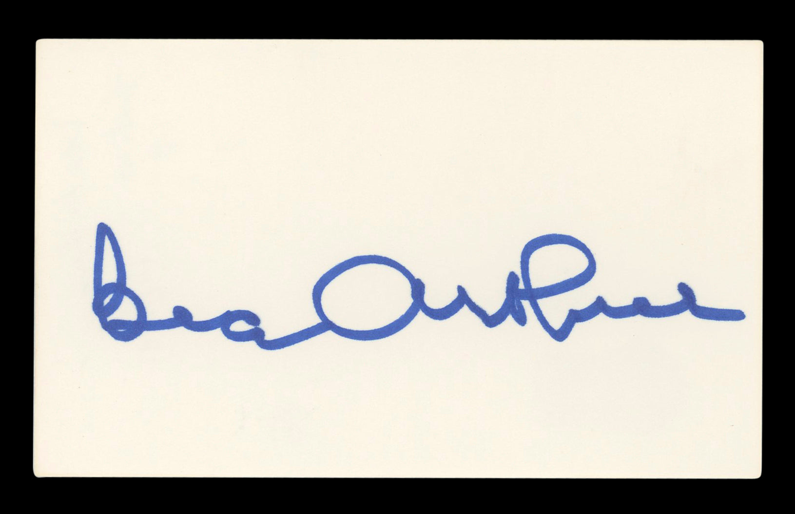 Bea Arthur The Golden Girls Authentic Signed 3x5 Index Card BAS #BL96521