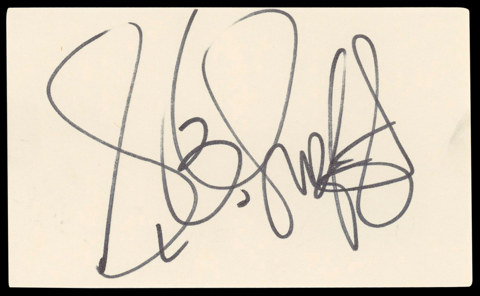 Al B. Sure Authentic Signed 3x5 Index Card Autographed BAS #BL96897