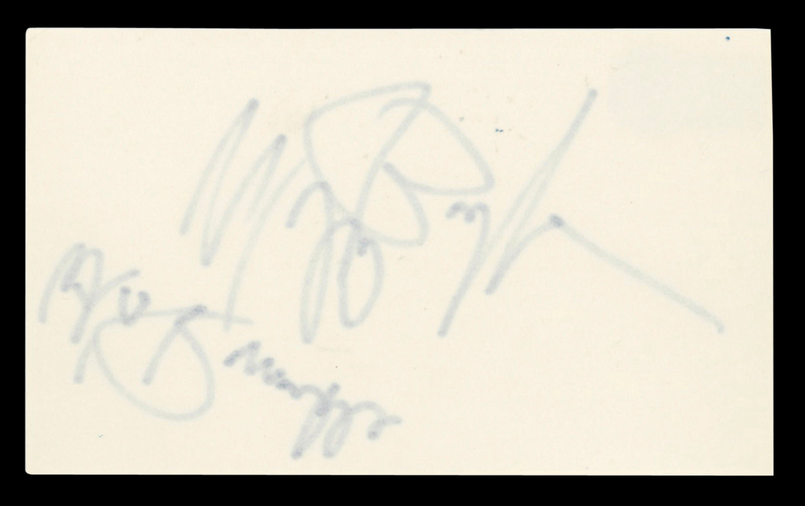 Michael Buffer "Let's Rumble" Authentic Signed 3x5 Index Card BAS #BT03547