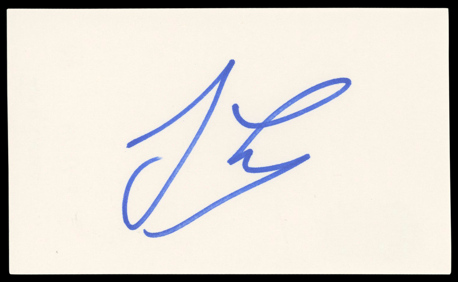 Jay Leno The Tonight Show Authentic Signed 3x5 Index Card BAS #BM56962