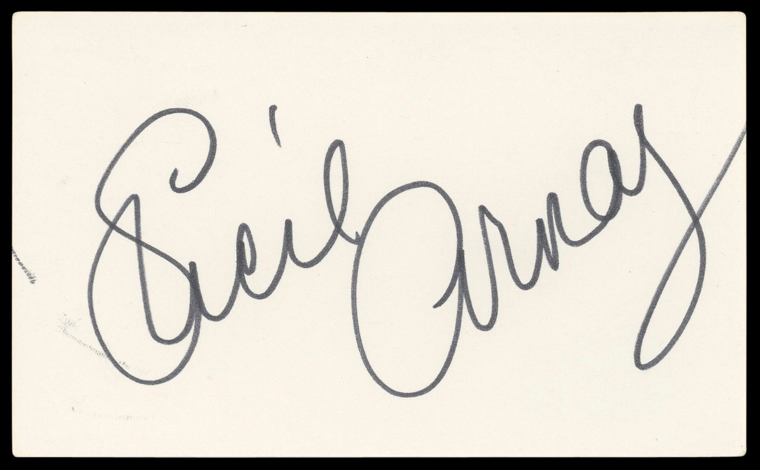 Lucie Arnaz Here's Lucy Authentic Signed 3x5 Index Card Autographed BAS #BM56964