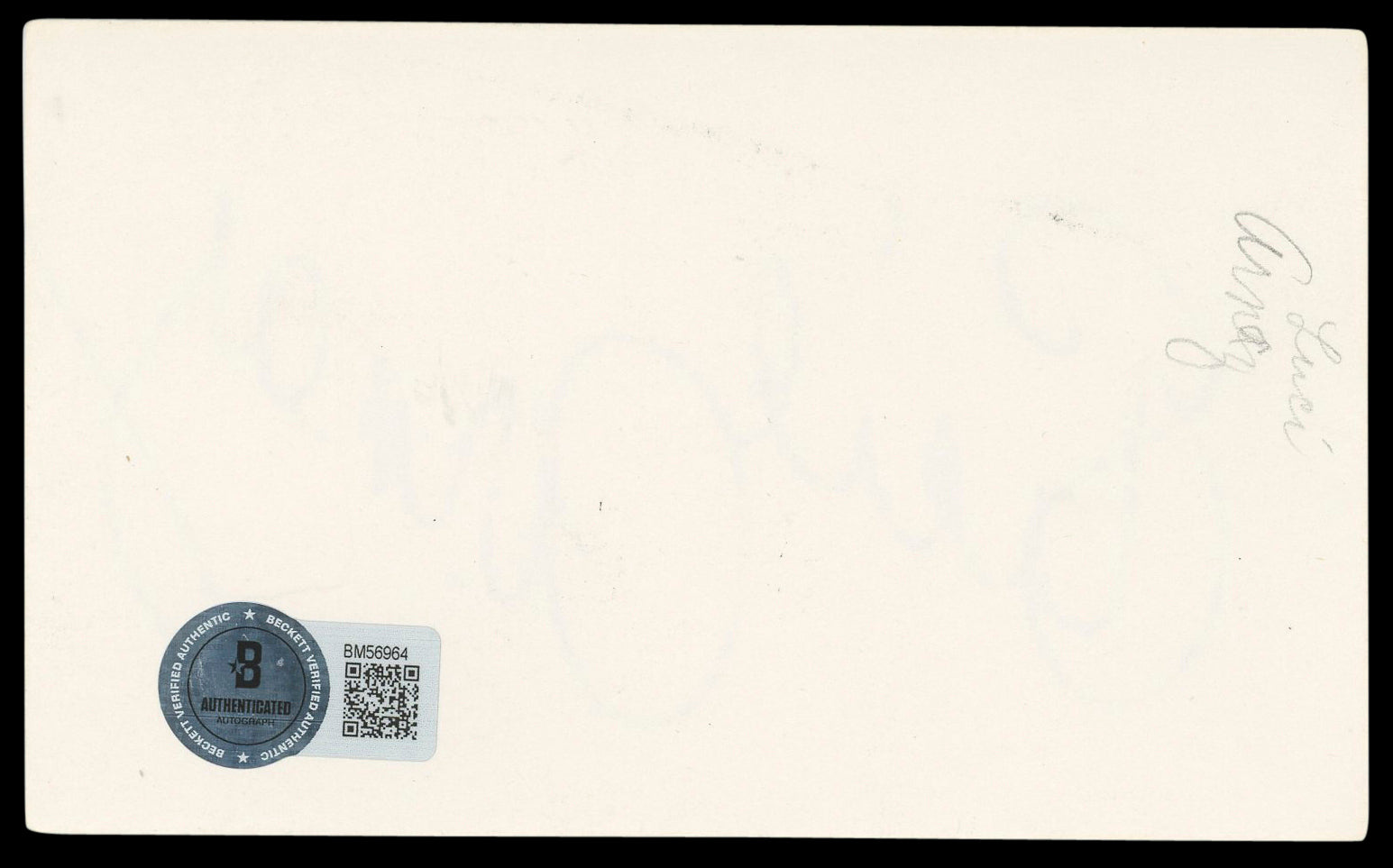 Lucie Arnaz Here's Lucy Authentic Signed 3x5 Index Card Autographed BAS #BM56964