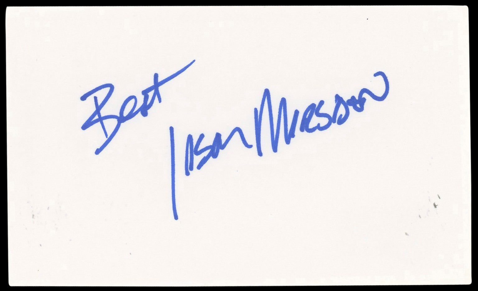 Jason Marsden X-Men "Best" Authentic Signed 3x5 Index Card BAS #BN89135