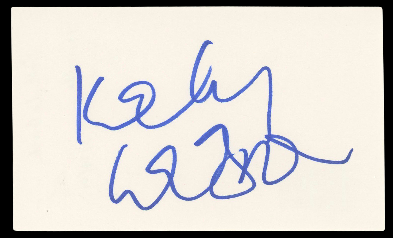 Kelly LeBrock Hard to Kill Authentic Signed 3x5 Index Card BAS #BM56967