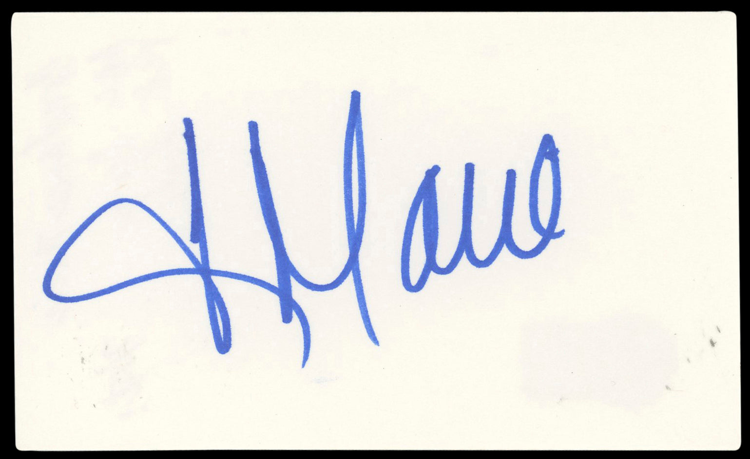 Constance Marie George Lopez Authentic Signed 3x5 Index Card BAS #BN89138
