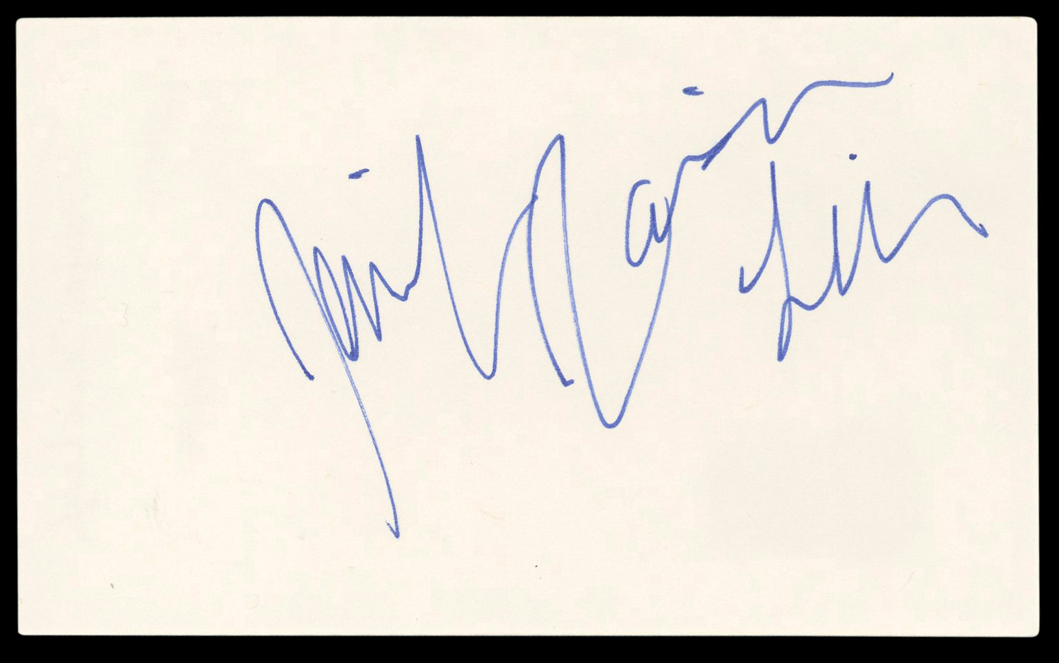 Jennifer Jason Leigh The Hateful Eight Signed 3x5 Index Card BAS #BM56970