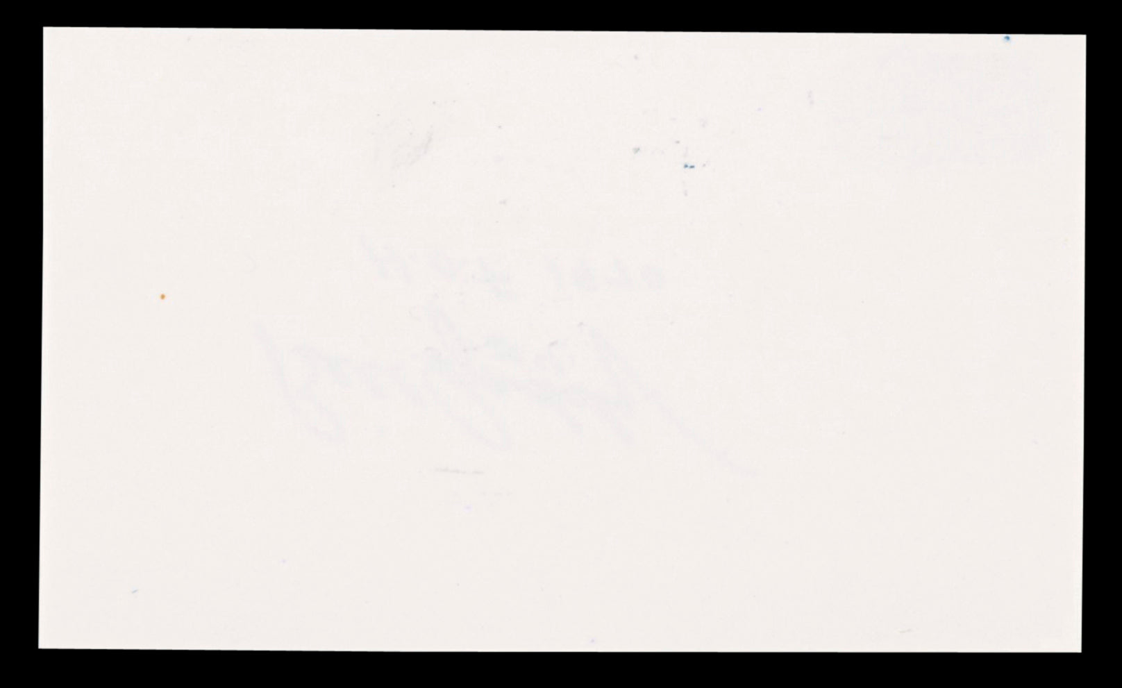 Blackhawks Dave Wilcox "#4 H.O.F. 1970" Signed 3x5 Index Card BAS #BT03672