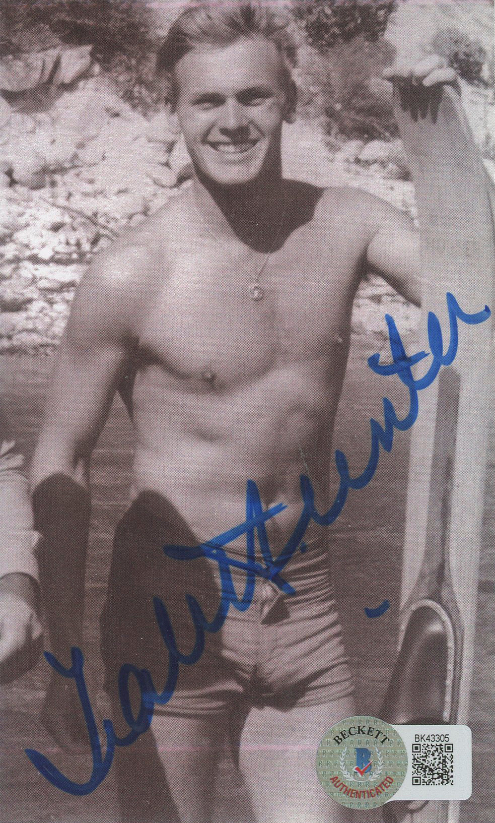 Tab Hunter Damn Yankees Authentic Signed 3.25x5.5 Photo Autographed BAS #BK43305