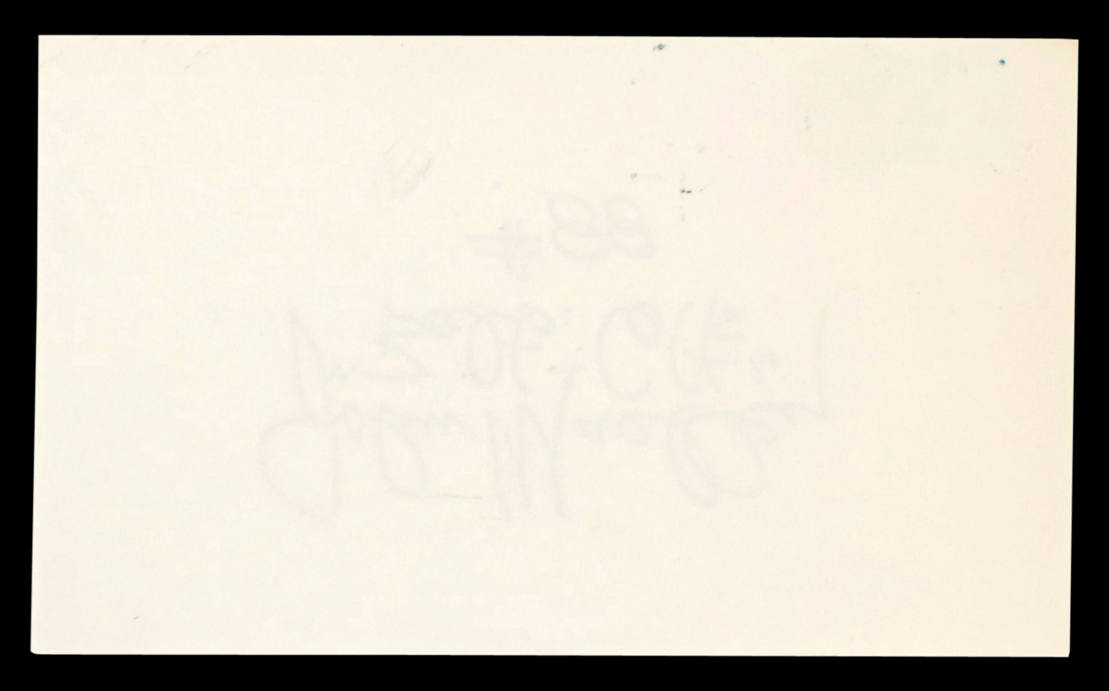 Colts John Mackey "Balt. Colts #88" Authentic Signed 3x5 Index Card BAS #BT03676