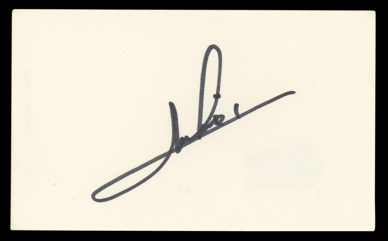 Mario Andretti Authentic Signed 3x5 Index Card Autographed BAS #BL96911