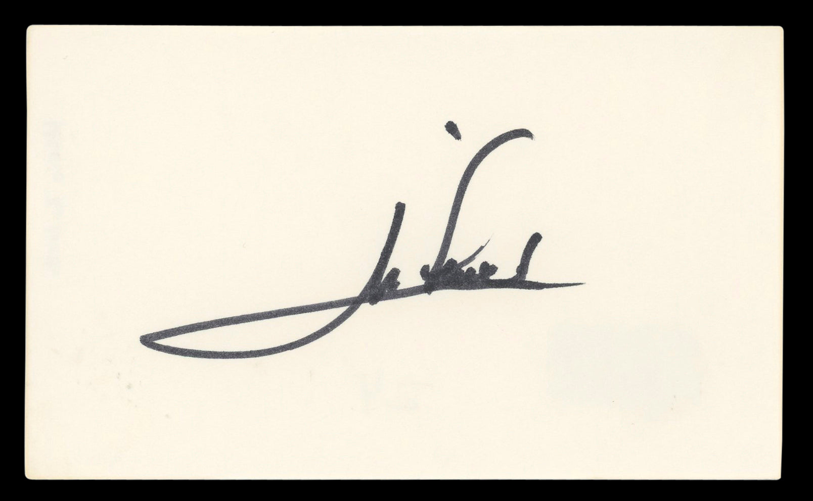 Mario Andretti Authentic Signed 3x5 Index Card Autographed BAS #BL96912