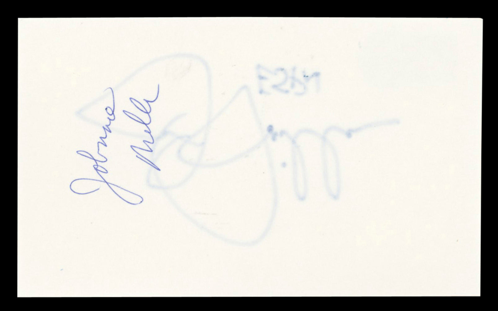Jon Miller "ESPN" Authentic Signed 3x5 Index Card Autographed BAS #BT03677