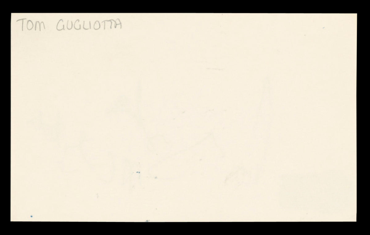 Tom Gugliotta "NC State" Authentic Signed 3x5 Index Card BAS #BT03678