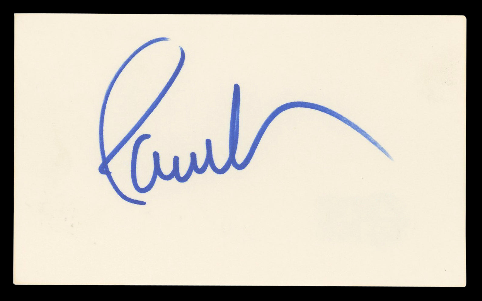 Paul Anka Musician Authentic Signed 3x5 Index Card Autographed BAS #BL96913