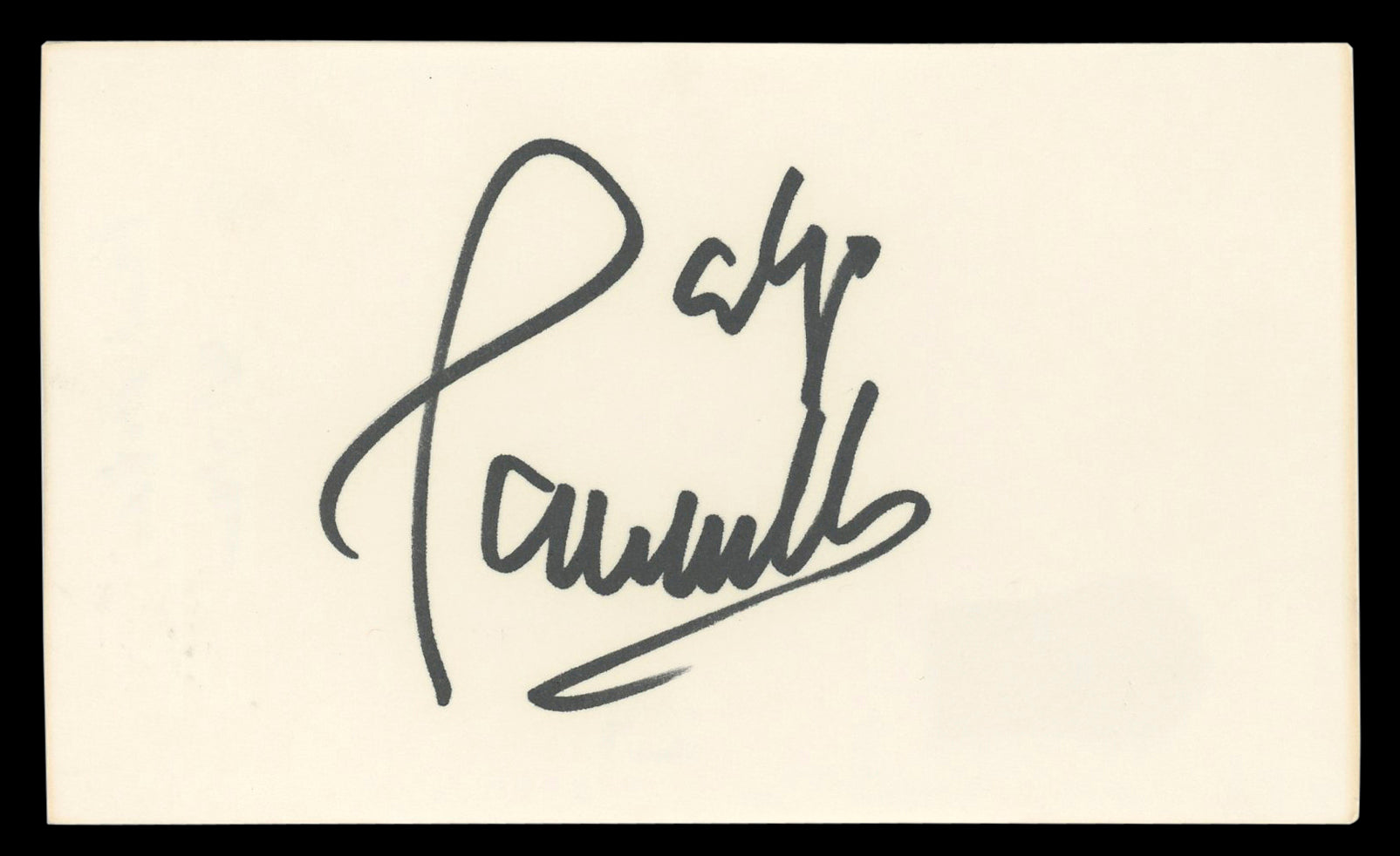 Paul Anka Musician Authentic Signed 3x5 Index Card Autographed BAS #BL96915