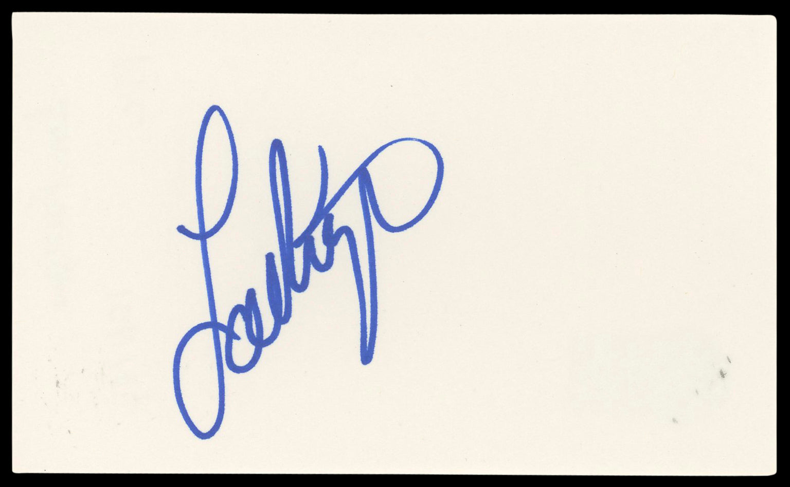 Lou Ferrigno The Incredible Hulk Authentic Signed 3x5 Index Card BAS #BN89155