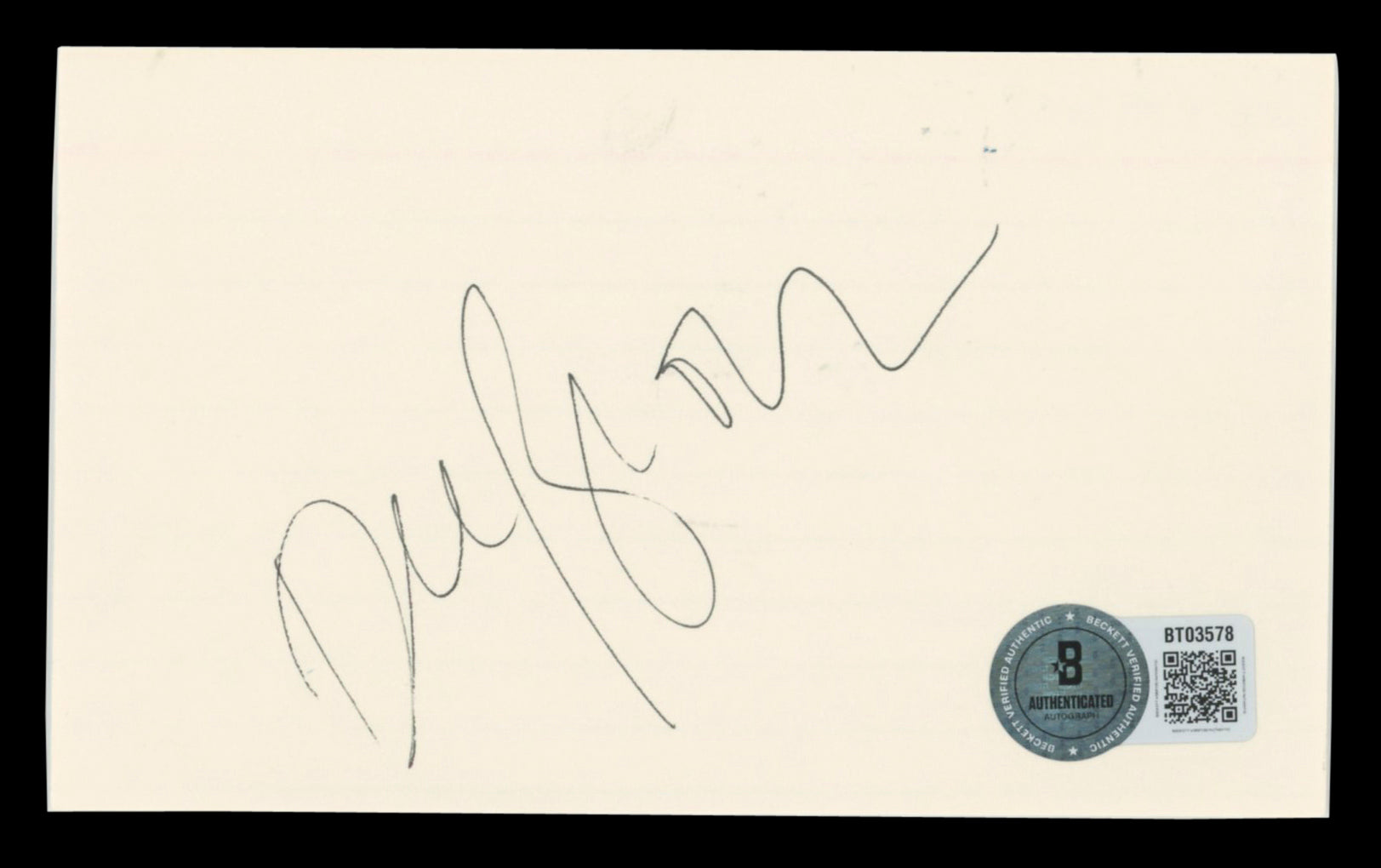 Jazz Dee Brown Authentic Signed 3x5 Index Card Autographed BAS #BT03578