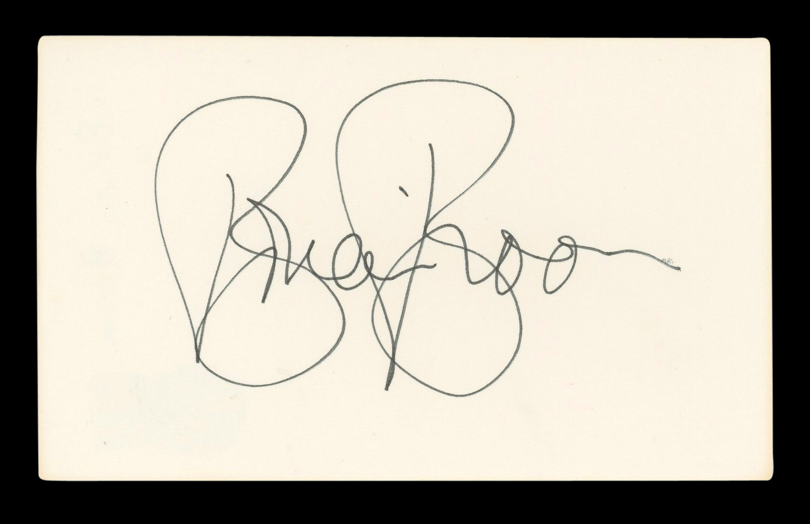 Brian Bloom The A-Team Authentic Signed 3x5 Index Card Autographed BAS #BM57025