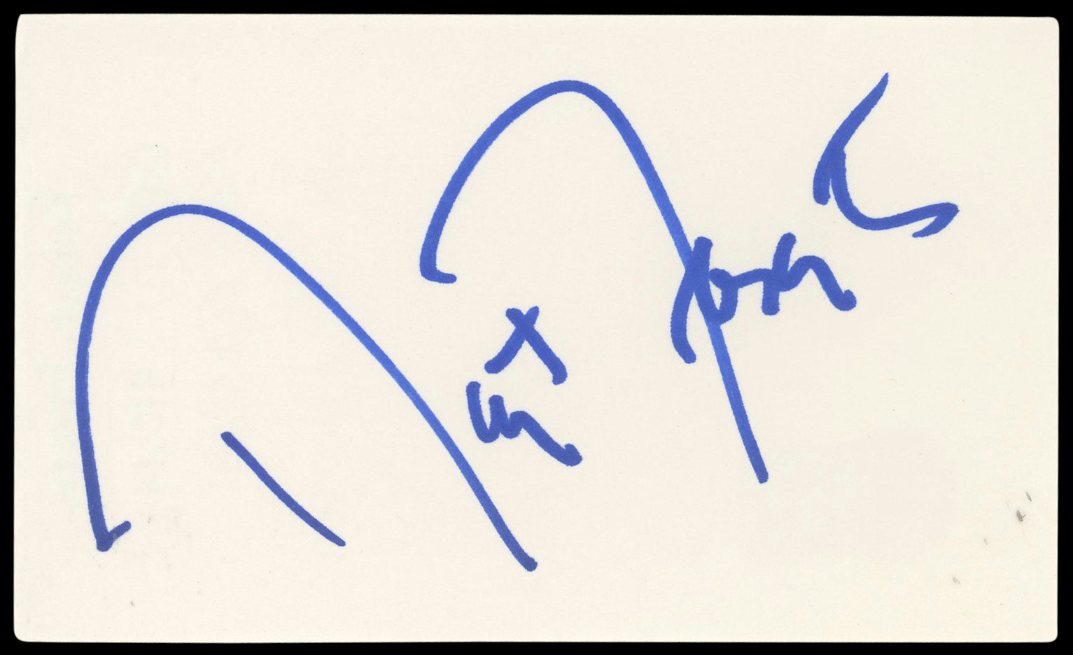 Robert Forster Jackie Brown Authentic Signed 3x5 Index Card BAS #BN89160