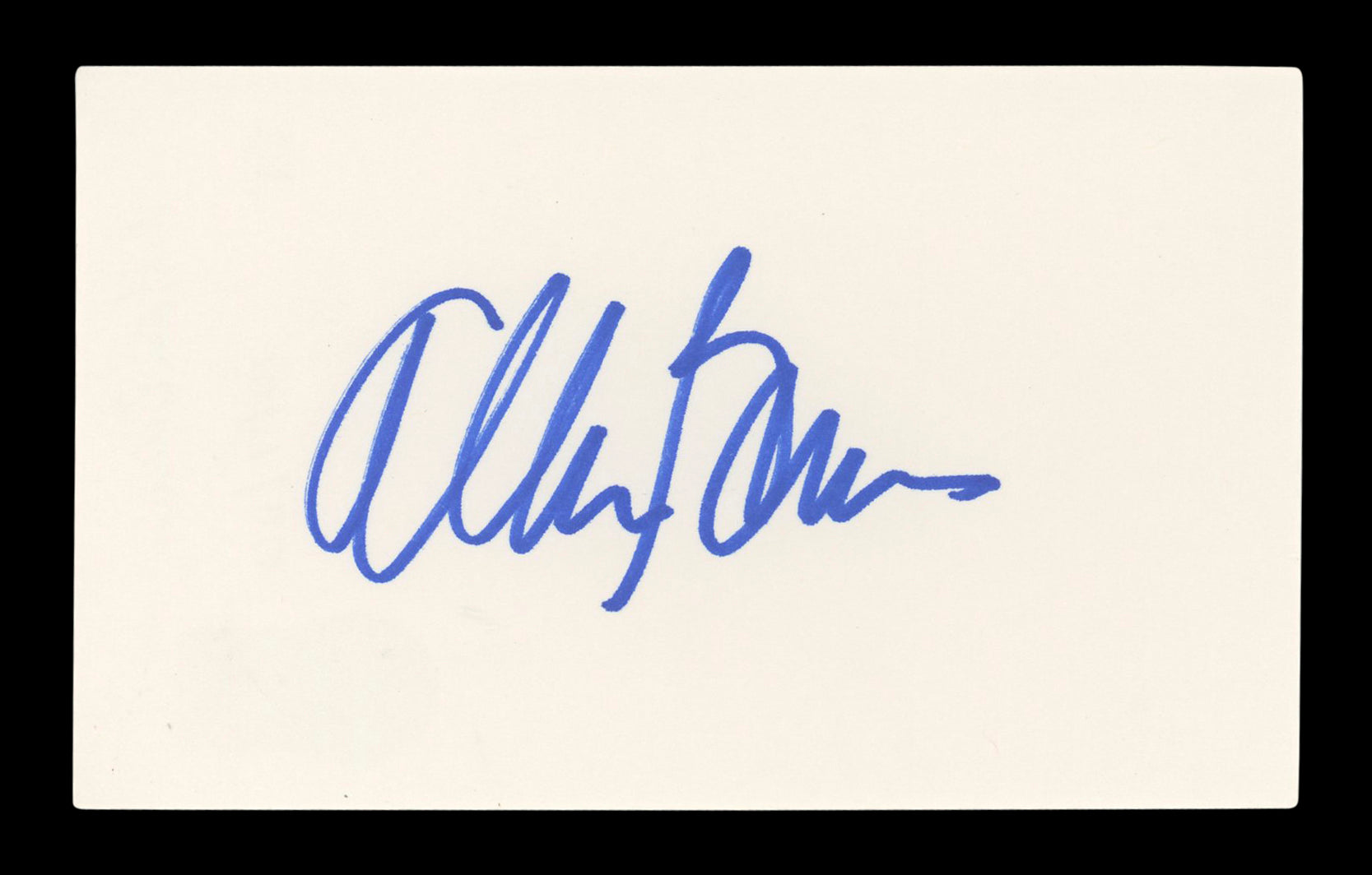 Allan Burns The Mary Tyler Moore Show Signed 3x5 Index Card BAS #BM57030