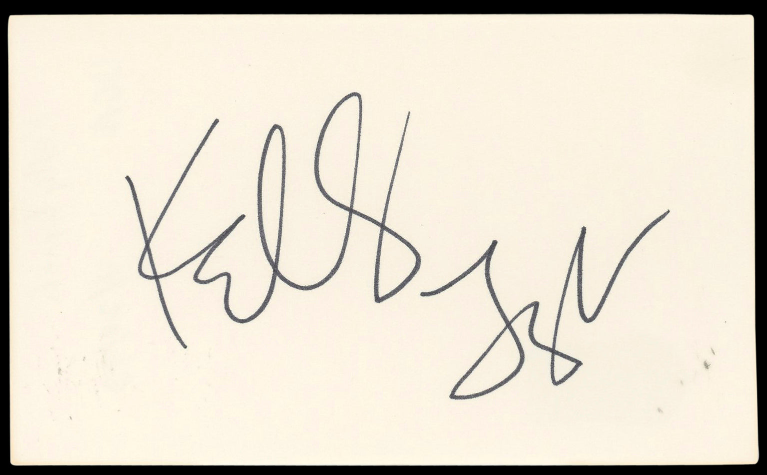 Kelly Lynch Road House Authentic Signed 3x5 Index Card Autographed BAS #BN89166