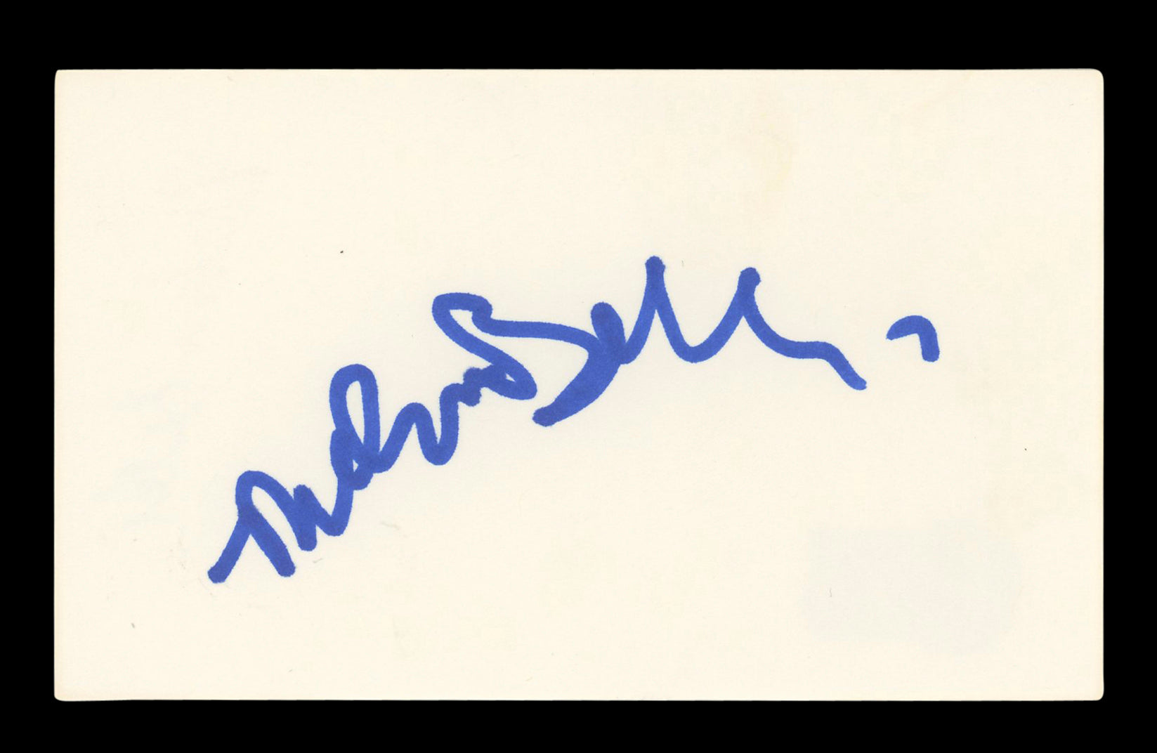 Melvin Belli Star Trek Authentic Signed 3x5 Index Card Autographed BAS #BM57034