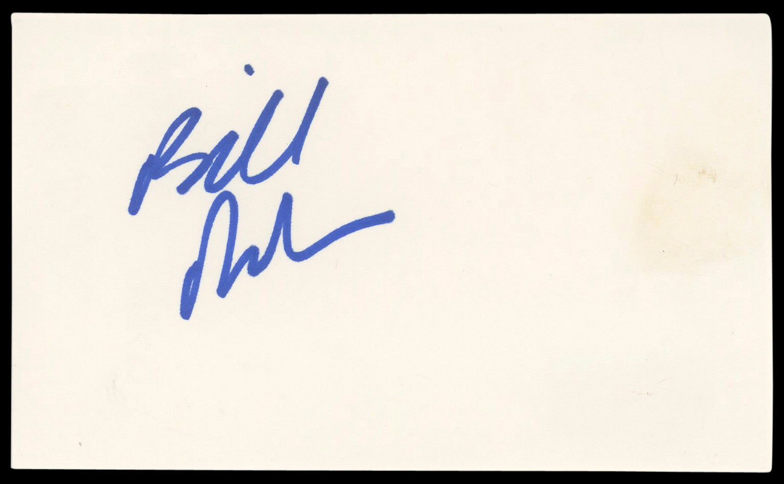 Bill Maher Politically Incorrect Authentic Signed 3x5 Index Card BAS #BM56998