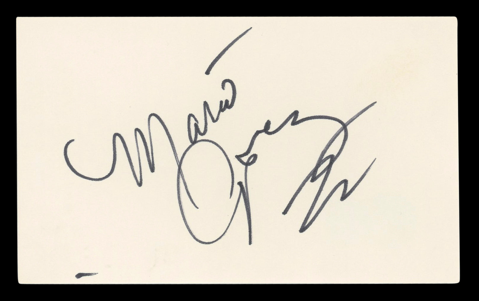 Mario Lopez Saved By The Bell Authentic Signed 3x5 Index Card BAS #BL96402