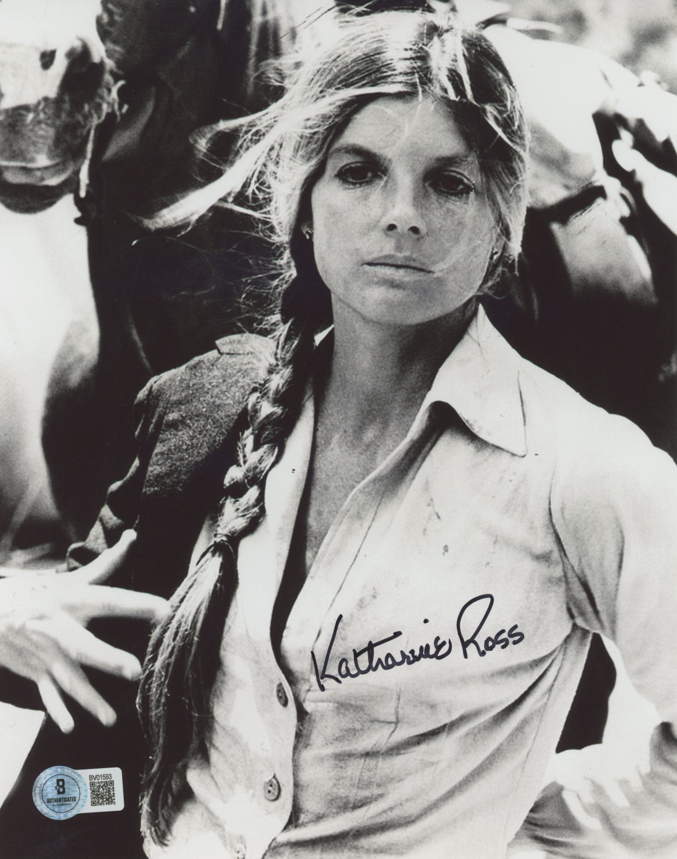 Katharine Ross Butch Cassidy Authentic Signed 8x10 Vertical Photo BAS 7