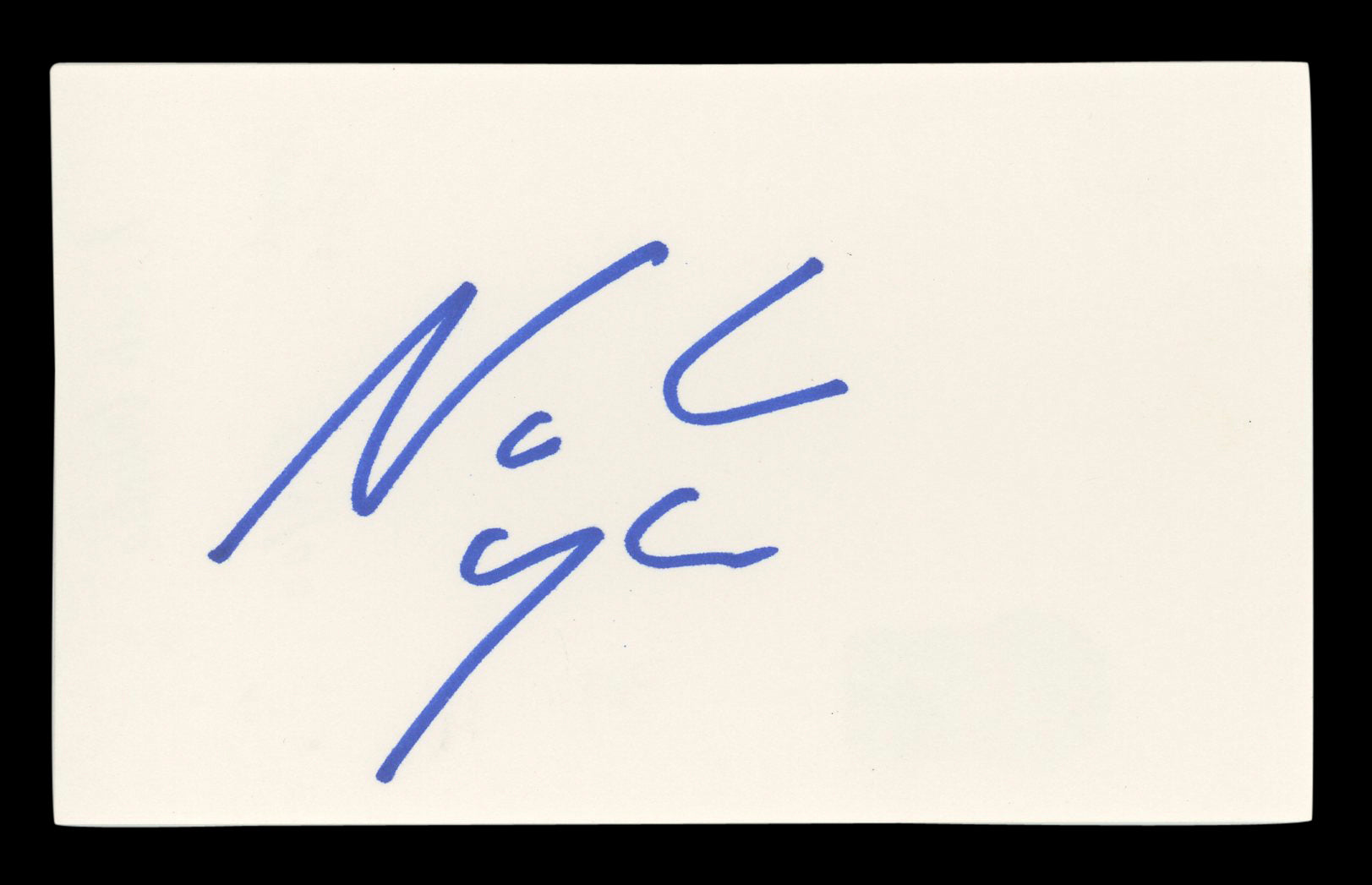 Noah Wyle ER Authentic Signed 3x5 Index Card Autographed BAS #BL96405