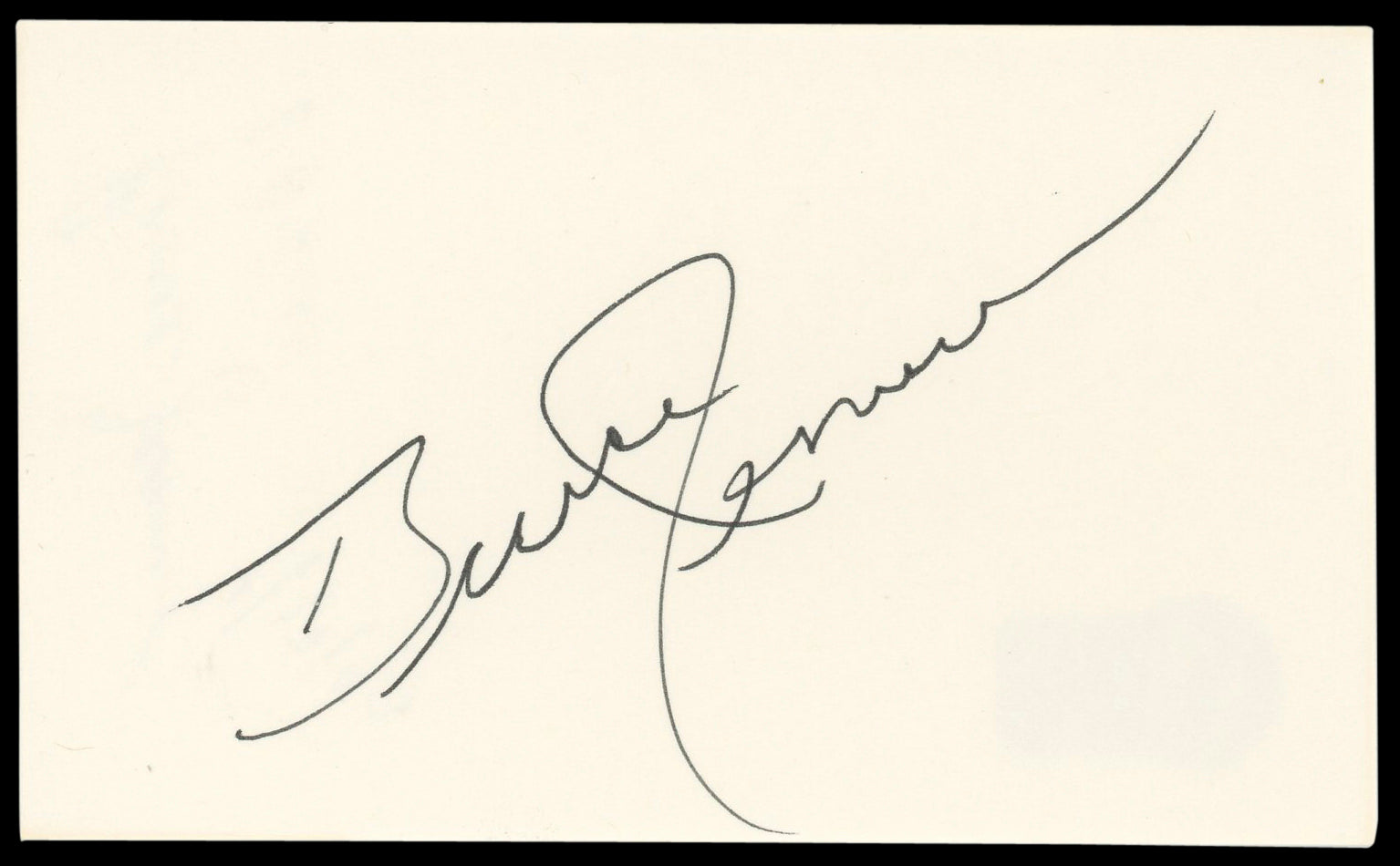 Bruce Jenner Authentic Signed 3x5 Index Card Autographed BAS #BM58632