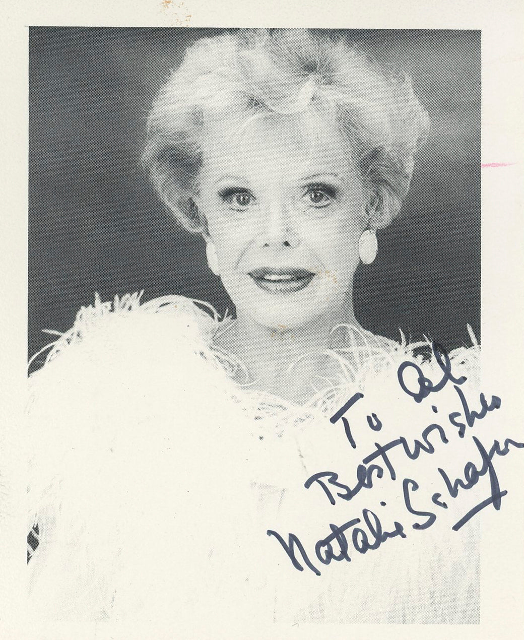 Natalie Schafer Gilligan's Island Signed 3.5x4.5 Magazine Page BAS #BK43257