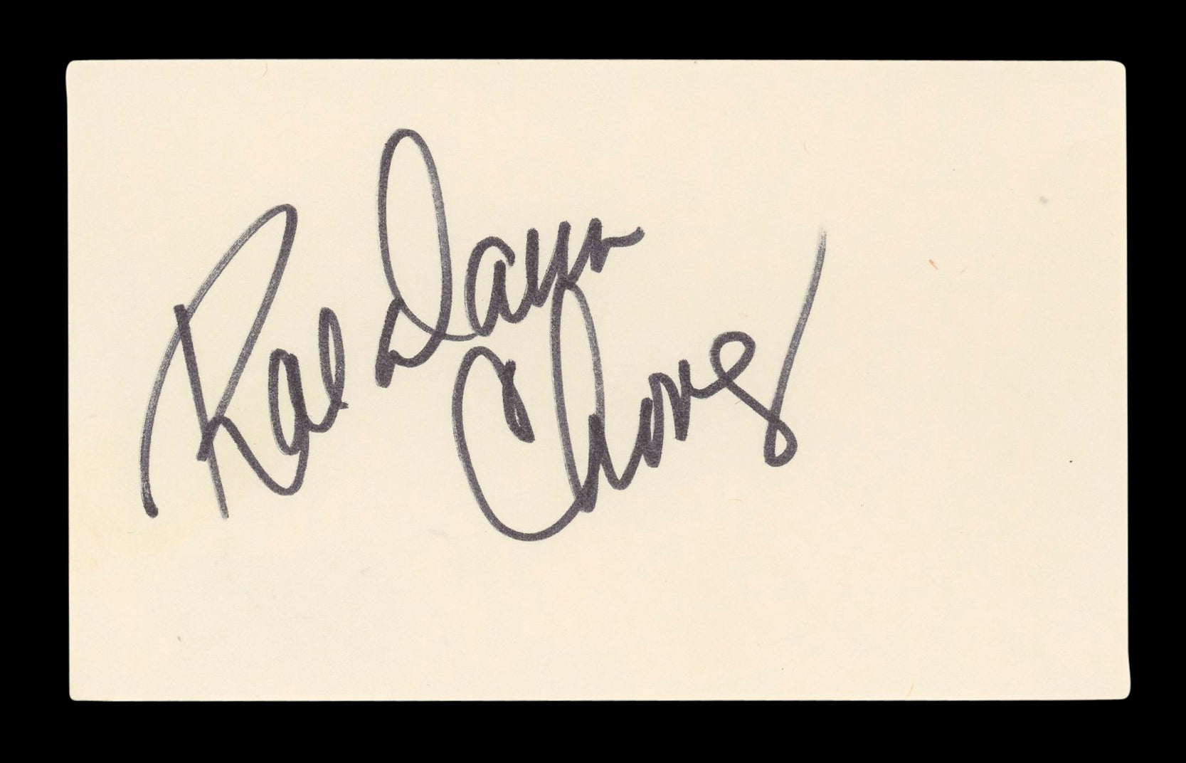 Rae Dawn Chong Commando Authentic Signed 3x5 Index Card Autographed BAS #BM57044