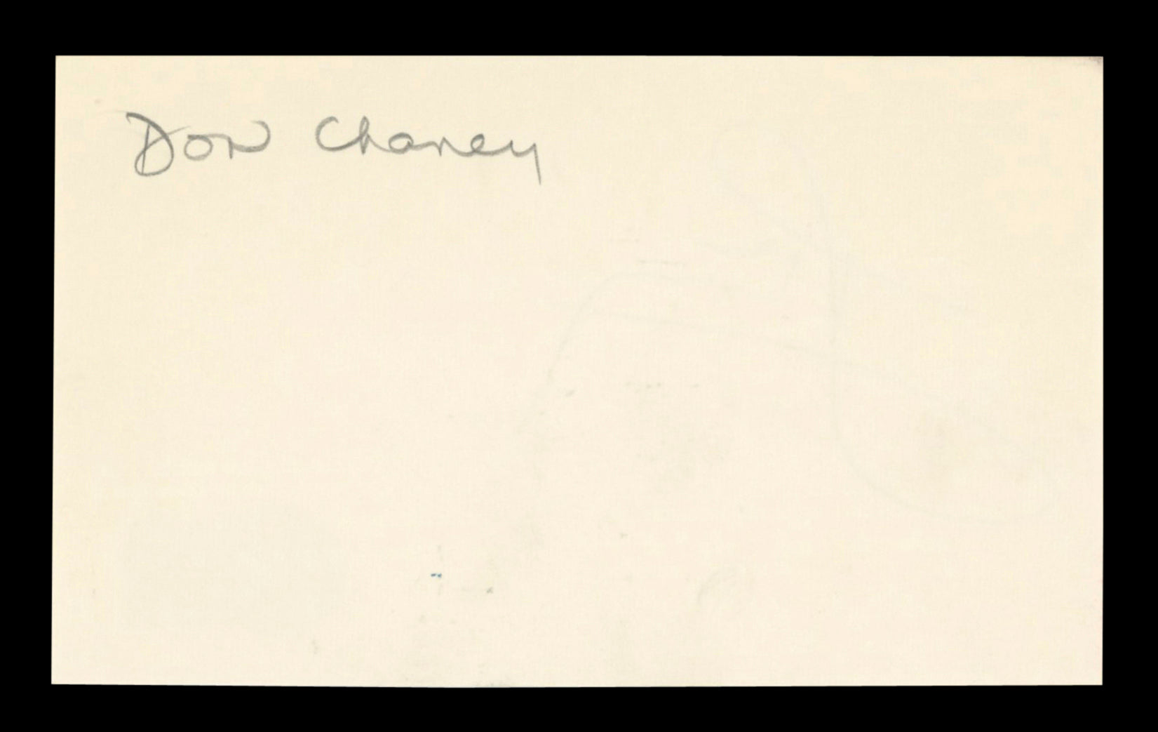 Celtics Don Chaney Authentic Signed 3x5 Index Card Autographed BAS #BT03598