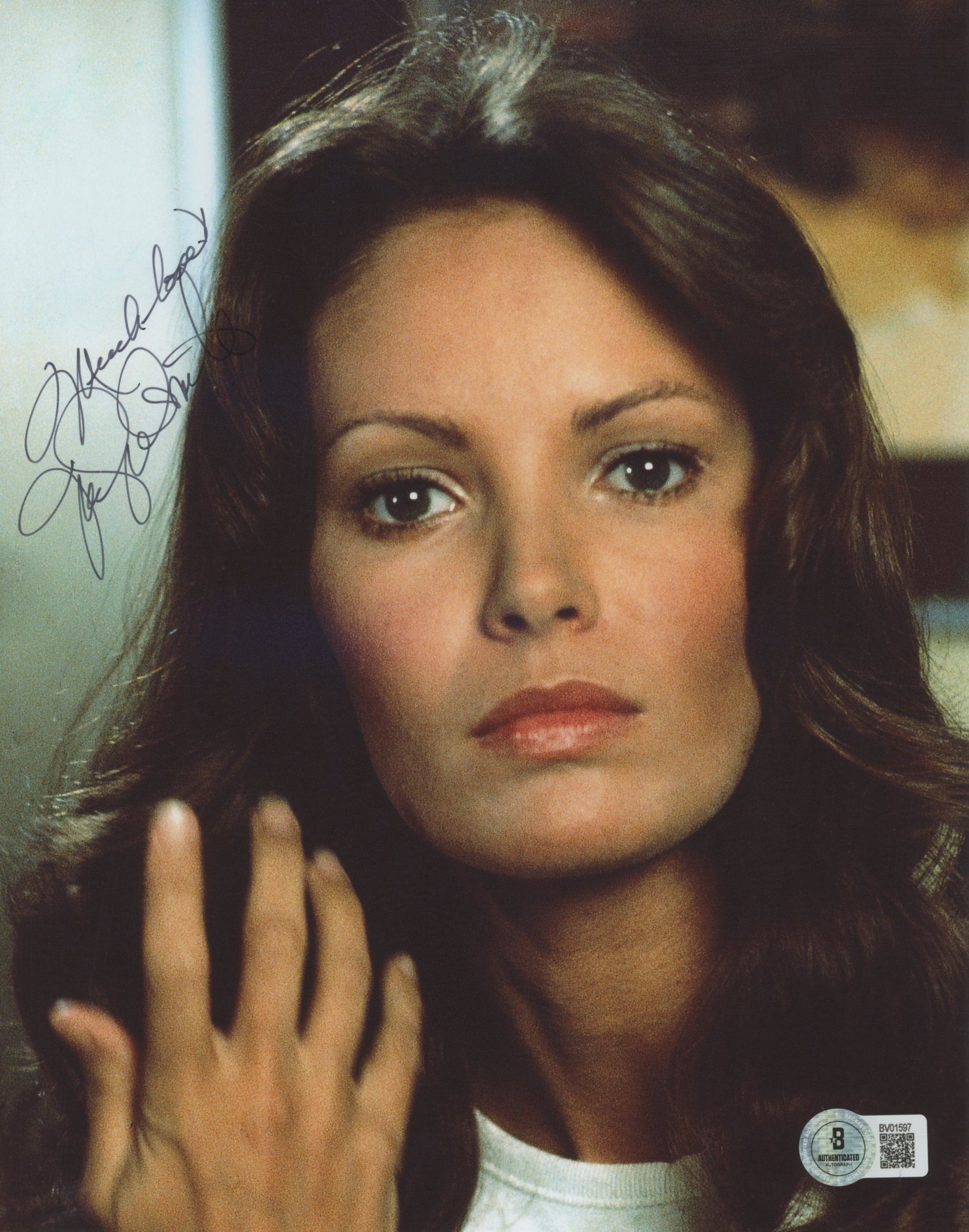 Jaclyn Smith Charlie's Angels "Much Love" Authentic Signed 8x10 Photo BAS 4
