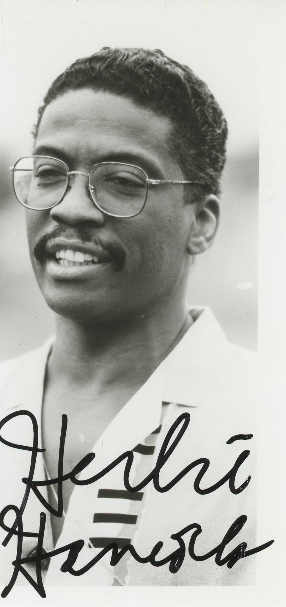 Herbie Hancock Musician Authentic Signed 3.5x7 Photo Autographed BAS #BL76422