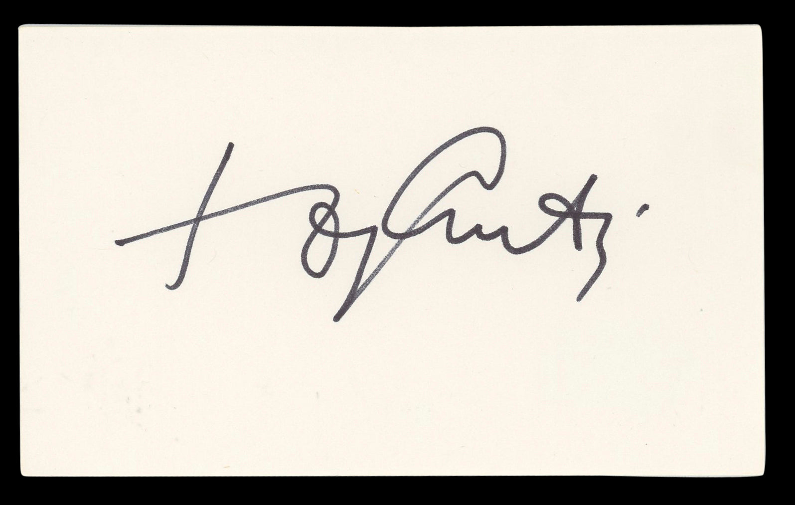 Tony Curtis Some Like It Hot Authentic Signed 3x5 Index Card BAS #BL98540