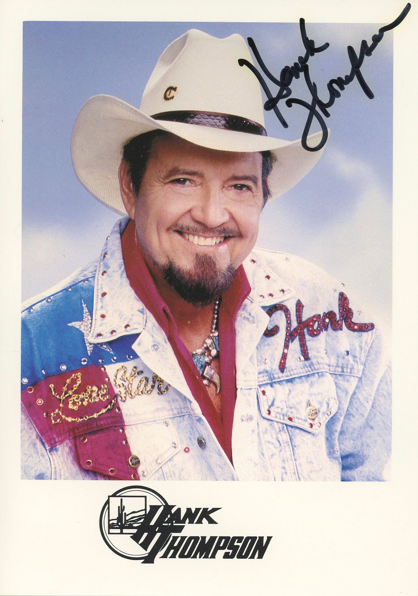 Hank Thompson Country Musician Authentic Signed 5x7 Photo BAS #BL76423