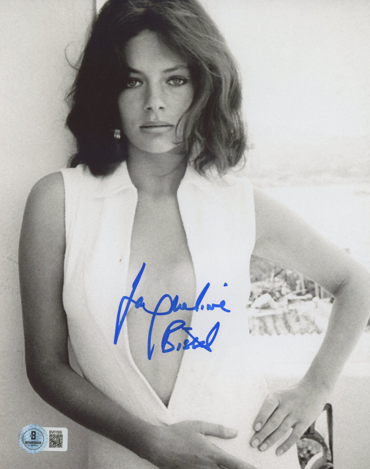 Jacqueline Bisset The Deep Authentic Signed 8x10 Vertical Photo BAS 7