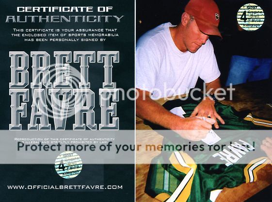 Packers Brett Favre "95,96,97 MVP" Signed Jersey W/ Favre Hologram, Pic & COA