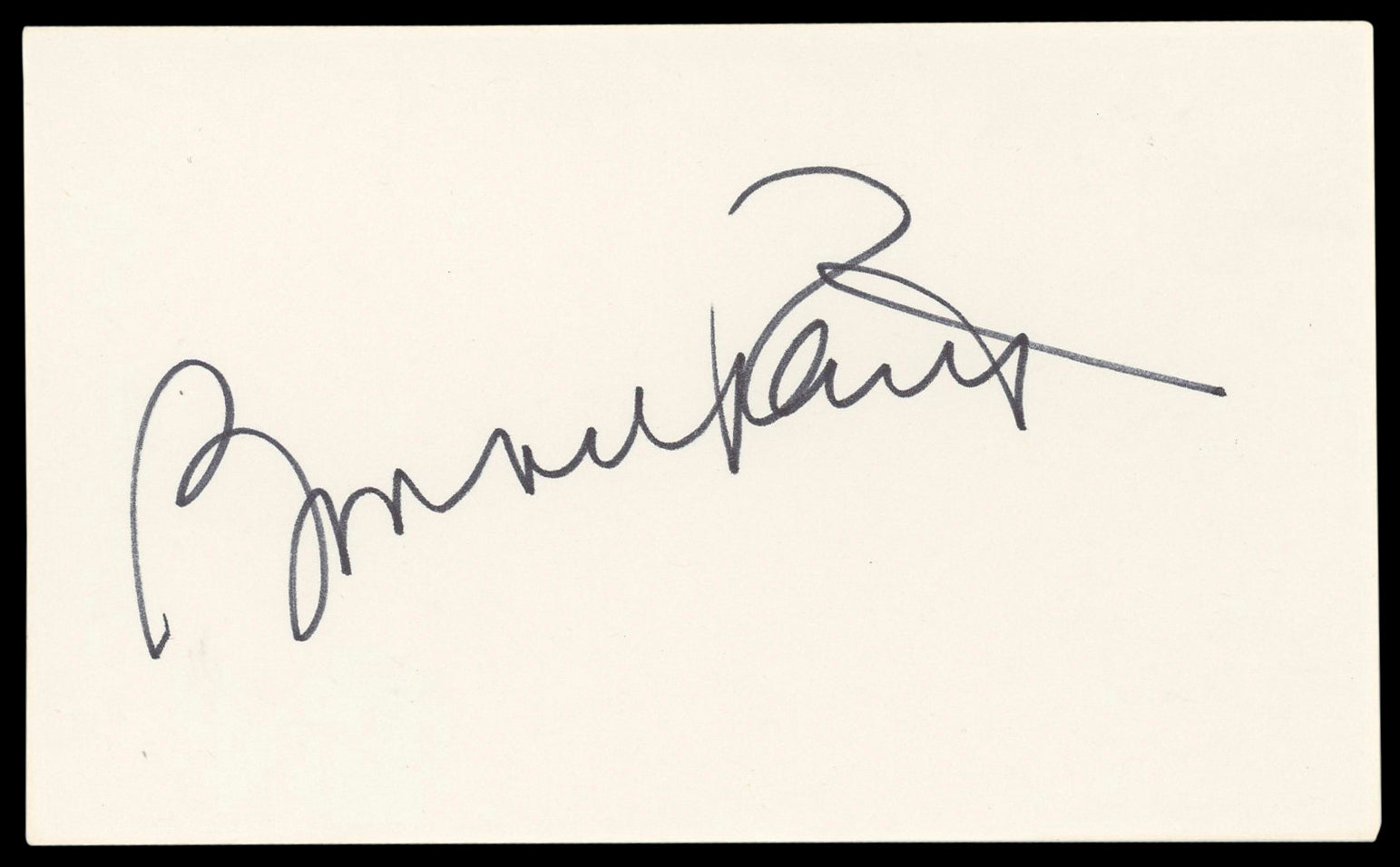 Bonnie Raitt Musician Authentic Signed 3x5 Index Card Autographed BAS #BM58647