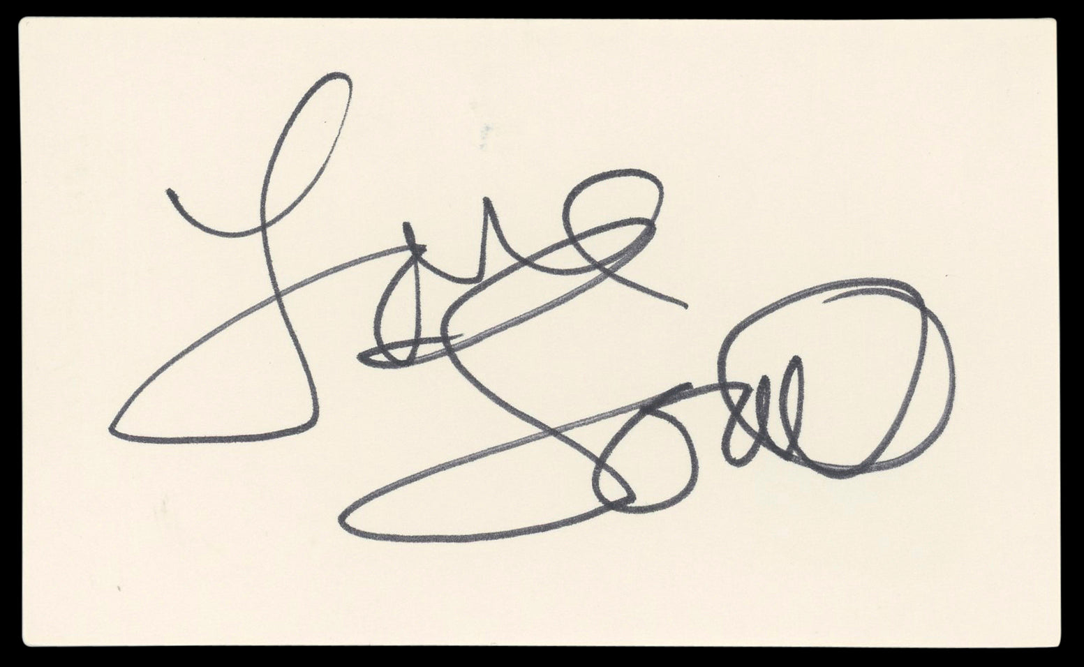 Louie Anderson Coming to America Authentic Signed 3x5 Index Card BAS #BM58648