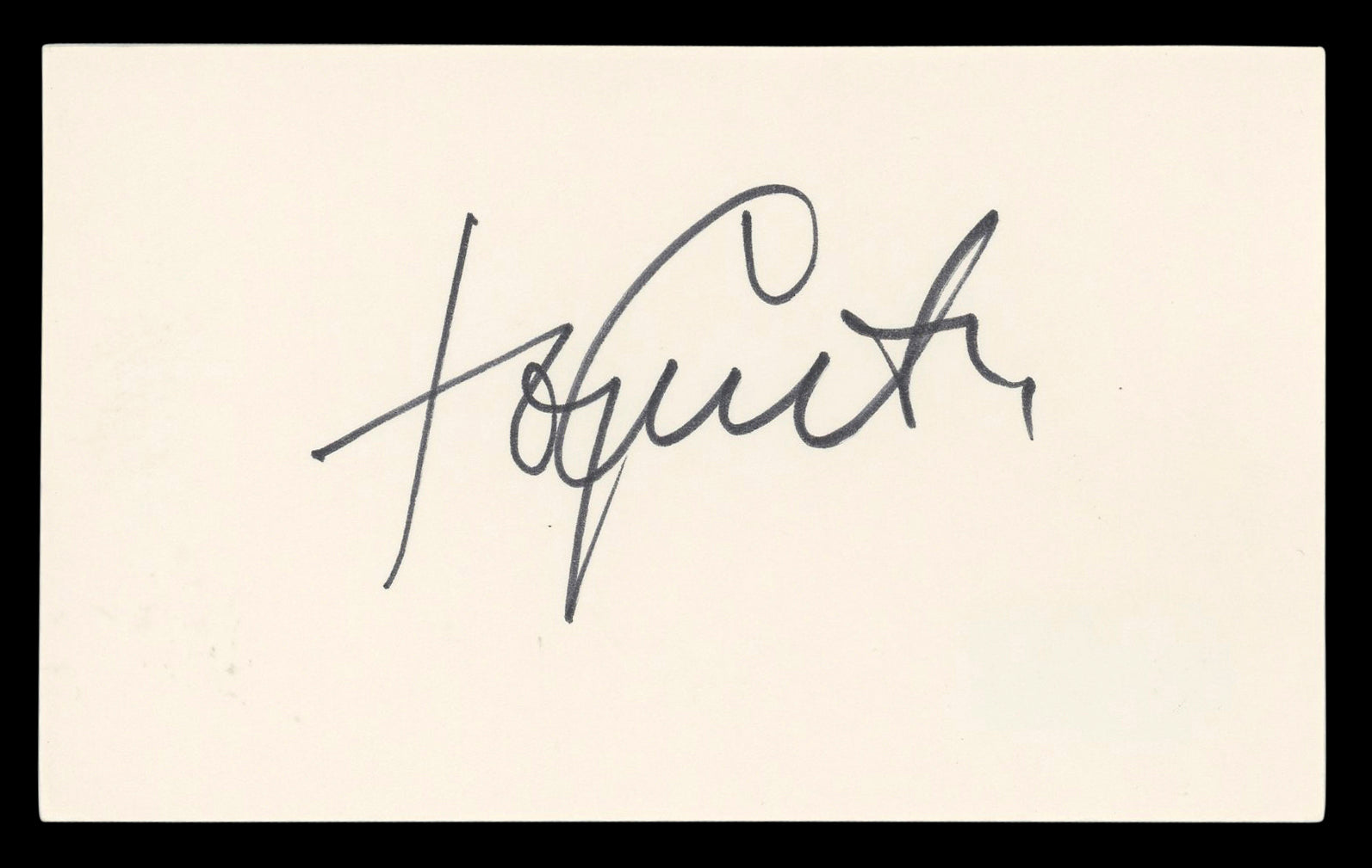 Tony Curtis Some Like It Hot Authentic Signed 3x5 Index Card BAS #BL98534