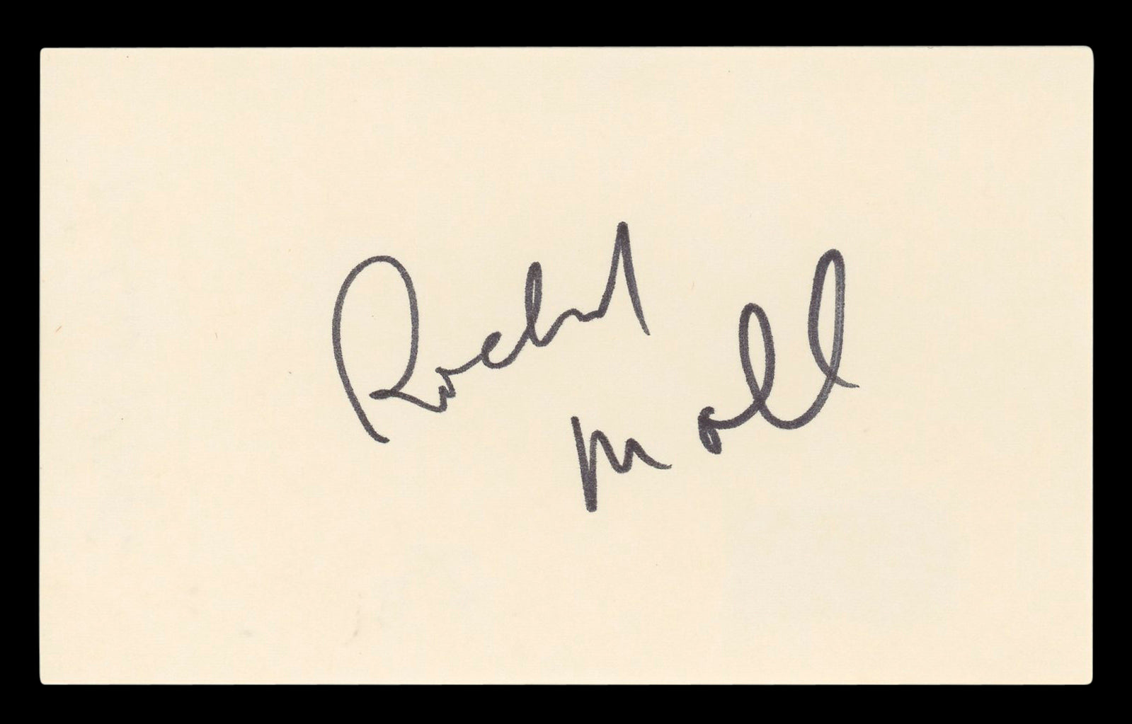 Richard Moll Night Court Authentic Signed 3x5 Index Card BAS #BL96558