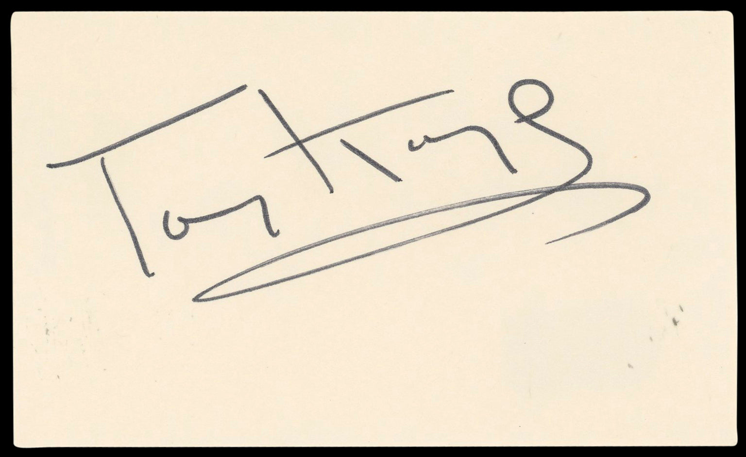 Tony Kaye American History X Authentic Signed 3x5 Index Card BAS #BN89406