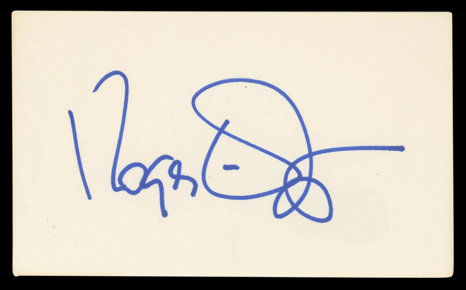 Roger Ebert Authentic Signed 3x5 Index Card Autographed BAS #BL98531