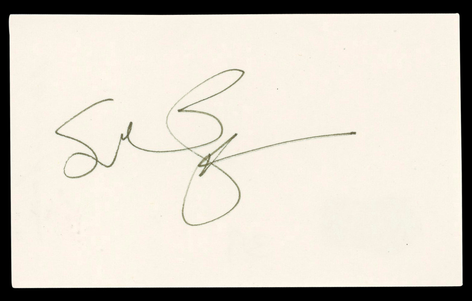 Susan Sarandon Thelma & Louise Authentic Signed 3x5 Index Card BAS #BL98530